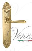 Дверная ручка Venezia на планке PL90 мод. Classic (полир. латунь) проходная