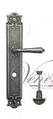 Дверная ручка Venezia на планке PL97 мод. Vignole (ант. серебро) сантехническая