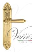 Дверная ручка Venezia на планке PL90 мод. Castello (полир. латунь) проходная