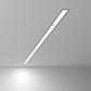 Линейный светодиодный встраиваемый светильник 128см 25Вт 6500К матовое серебро 100-300-128